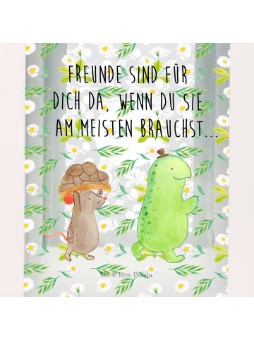 Mr. & Mrs. Panda Kerzenhalter Schildkröte Maus mit Spruch in Transparent