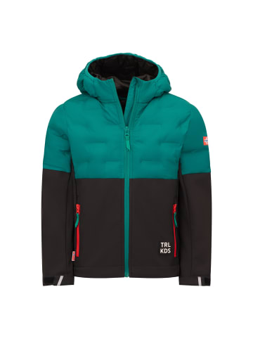 Trollkids Hybrid Softshelljacke Helgeland in dark cyan