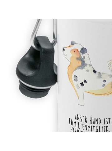 Mr. & Mrs. Panda Kindertrinkflasche Hund Australien Shepherd mit... in Weiß