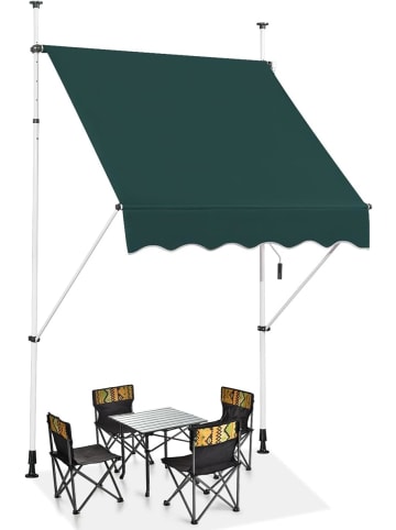 COSTWAY Klemmmarkise 150 cm in Grün