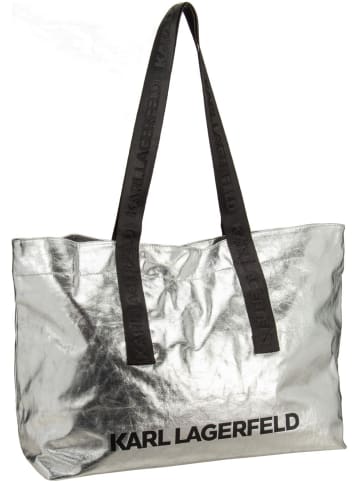 Karl Lagerfeld Shopper K/Essential Coated Shopper in Silver