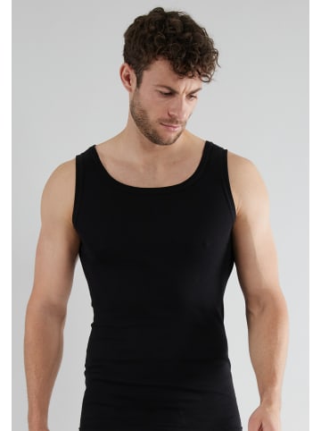 Götzburg Tank-Top 4Er Pack Nürnberg in schwarz-dunkel-uni