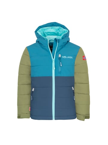 Trollkids Ski-/ Snowboardjacke Hemsedal XT in dark marine/pine green
