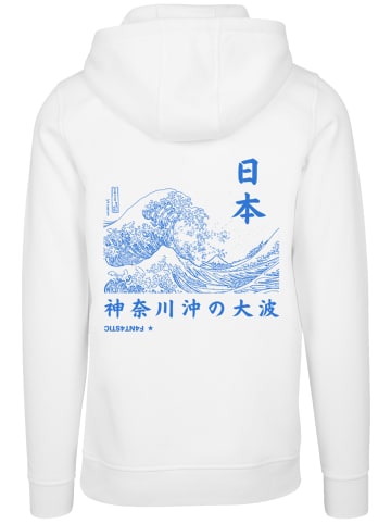 F4NT4STIC Hoodie Kanagawa Welle Japan in weiß