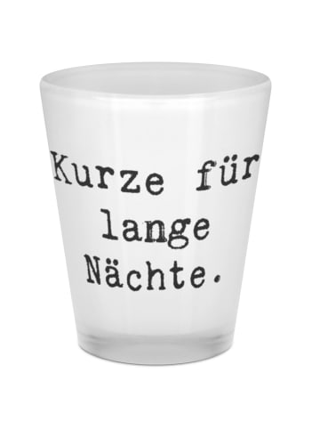Mr. & Mrs. Panda Shotglas Spruch Schnapsglas Freude mit Spruch in Transparent