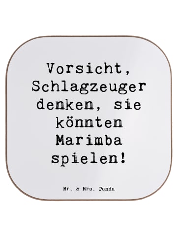 Mr. & Mrs. Panda Untersetzer für Gläser Spruch Marimba Humor mit... in Weiß