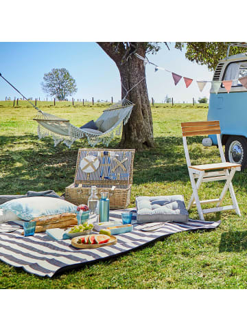 Butlers Picknickdecke WANDERLUST Streifen in Creme