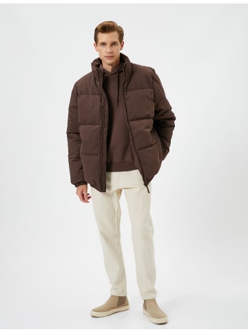 KOTON Jacke Anorak in Braun