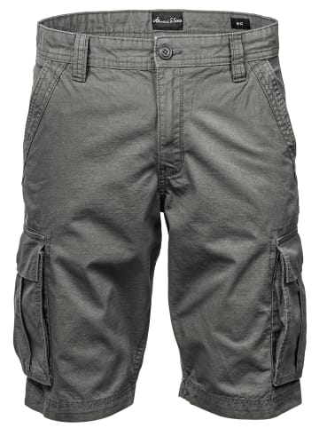 Amaci&Sons Cargoshorts SAUGET in Dunkelgrau