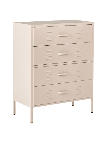Beliani Büroschränke ENAGO in Beige - (W) 80 x (H) 102 x (L) 40 cm