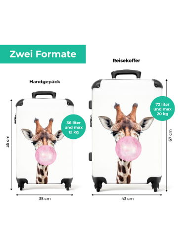 NoBoringSuitCases Suitcase, Handgepäck, Koffer, Trolley, Reisekoffer Giraffen-Druck mit
