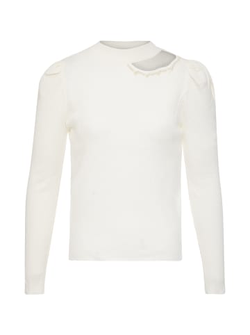 leo selection Damen Strickpullover in Wollweiss