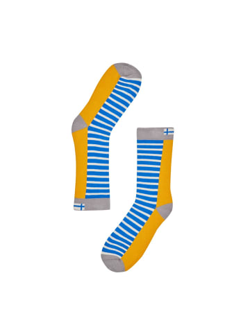 finkid Finkid Sukat Socken Yellow/Storm Strümpfe Ringelsocken Kindersocken 27-30
