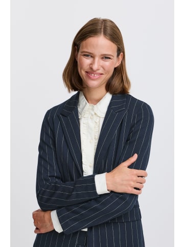 b. young BYROWAN STRIPE BLAZER - JERSEY Regular fit in Navy Blazer Mix