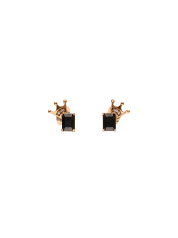 gaya Women Earrings in Rose Gold Black
