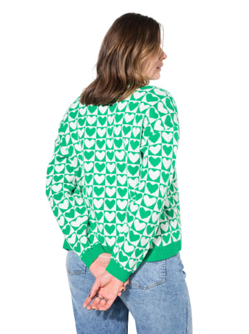 Studio Untold Strickjacke in smaragdgrün