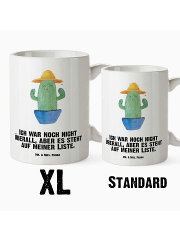 Mr. & Mrs. Panda Weiße Tasse Kaktus Hut mit Spruch in Weiß