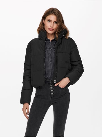 ONLY Kurze Winterjacke Modern Puffer Jackett ONLDOLLY in Schwarz