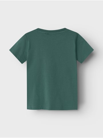 name it T-Shirt 2er-Set Rundhals Kurzarm bequemes Baumwolle in Grün-2