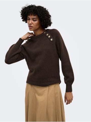 ONLY Strickpullover in Coffee Bean
