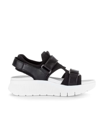 Gabor Plateau Sandalen in schwarz