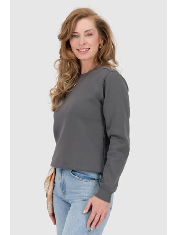 alife and kickin Rundhalspullover TeclaAK A in iron gate