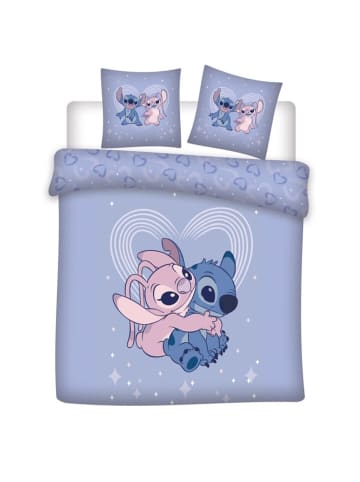 Lilo & Stitch Lilo & Stitch Baumwoll-Mix Bettwäsche für Kinder 240 × 220 cm mit in Lila