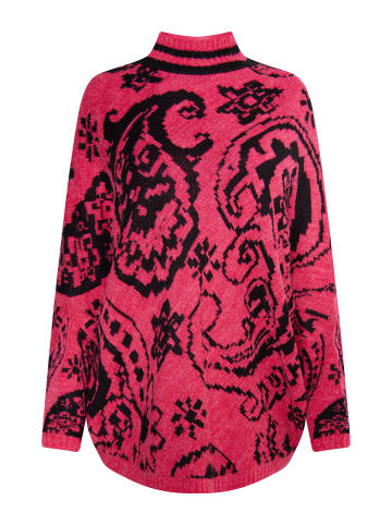 usha FESTIVAL Damen Poncho-Pullover in Rot