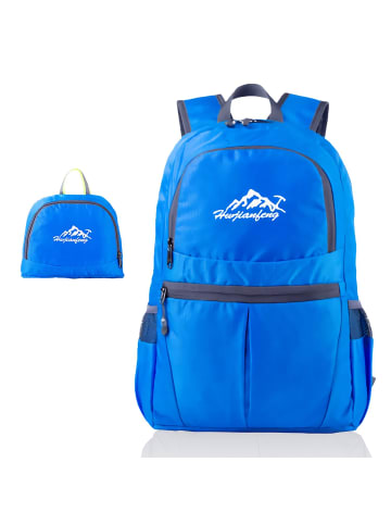 Intirilife Faltbarer Rucksack - 36L in Azurblau