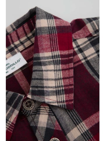 Coccodrillo Flanellhemd mit langen Ärmeln in dunkelrot