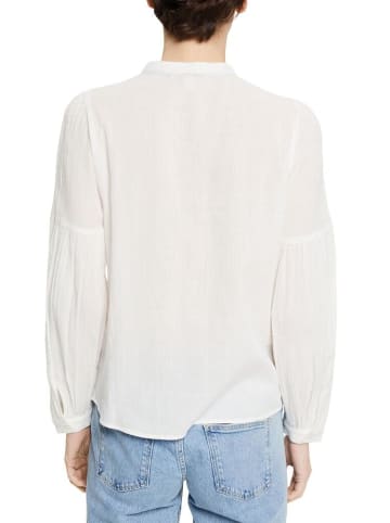 ESPRIT Langarmbluse in off white