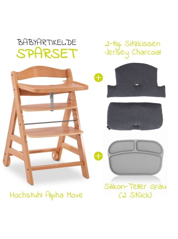 Hauck 5-tlg. Alpha Move Sparset - Hochstuhl in beige,schwarz