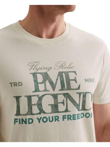 PME Legend T-Shirt SHORT SLEEVE R-NECK BIG ART PACKAGE in Beige