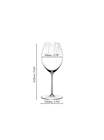 RIEDEL Glas 2er Set Syrah Shiraz Gläser Performance 631 ml in transparent