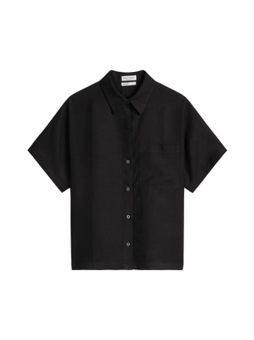 Marc O'Polo Kurzarm-Leinenbluse regular in Warm Orange