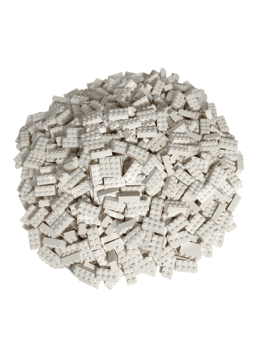 LEGO 2x4 Hochsteine 3001 100x Teile - ab 3 Jahren in white