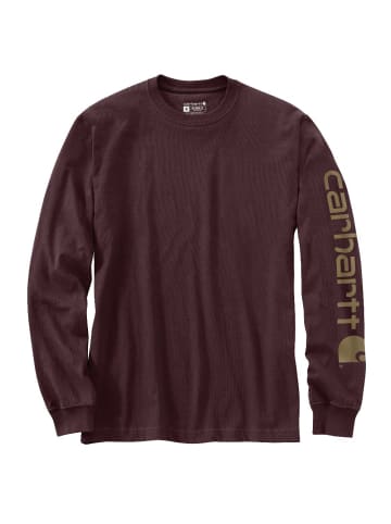CARHARTT  Longsleeve "Logo L/S EK231" in Rot