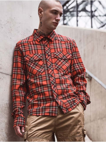 Brandit Hemd "Check Shirt Long Sleeve" in Rot