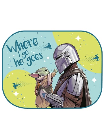 COFI 1453 Star Wars Mandalorian Sonnenschutz für Kinder Stitch, schützt in Mehrfarbig