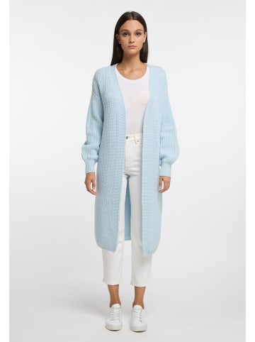 RISA Strick Long Cardigan in hellblau