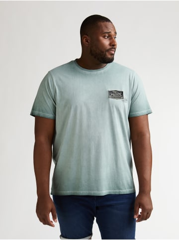 Petrol Industries Logo T?Shirt in Übergröße Meteorito in Grün