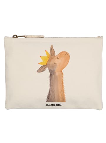 Mr. & Mrs. Panda Pouch Lamakopf König ohne Spruch in Weiß