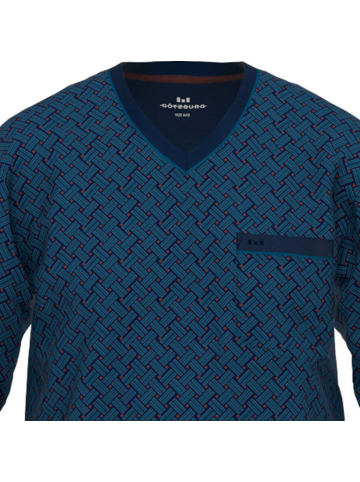 Götzburg Single-Jersey Schlafanzug in marine