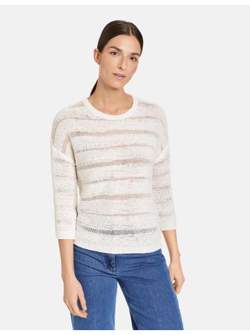 Gerry Weber Pullover Langarm Rundhals in Off-white