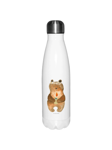 Mr. & Mrs. Panda Thermosflasche Bär Kommunion ohne Spruch in Weiß