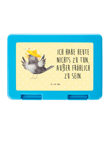 Mr. & Mrs. Panda Brotdose Rabe Sombrero mit Spruch in Gelb Pastell