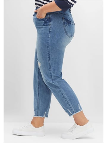 sheego 7/8-Jeans in blue used Denim