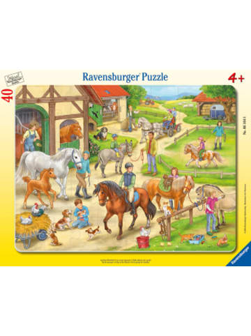 Ravensburger Verlag GmbH Nonbook - Ravensburger Kinderpuzzle - 06164 Auf dem Pferdehof - Rahmenpuzzle f&