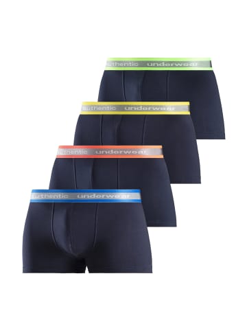 AUTHENTIC LE JOGGER Boxer in navy-grün/navy-gelb/navy-orange/navy-blau