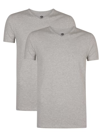 Petrol Industries 2er-Pack Basic T-Shirt V-Ausschnitt Legacy in Schwarz